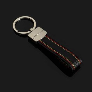 AMG Mercedes Leather Keychain 3D Logo
